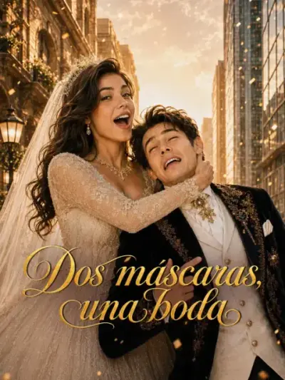Dos máscaras, una boda — portada