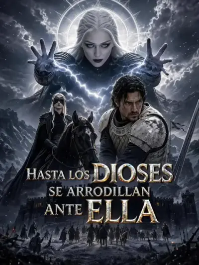 Hasta los dioses se arrodillan ante ella — portada