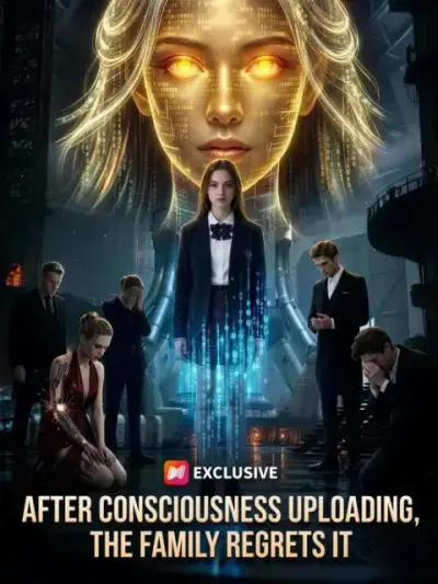After consciousness uploading, the family regrets it — vertical poster