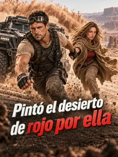 Pintó el desierto de rojo por ella — portada