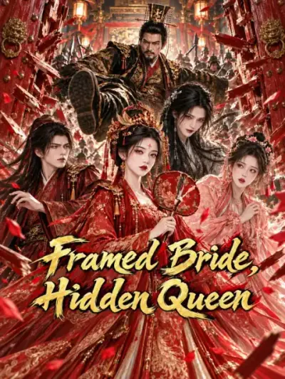 Framed Bride, Hidden Queen — vertical poster
