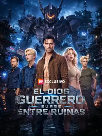 El dios guerrero surge entre ruinas — portada