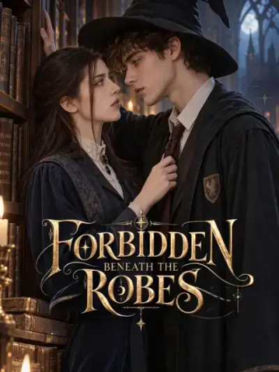 Forbidden Beneath the Robes — vertical poster