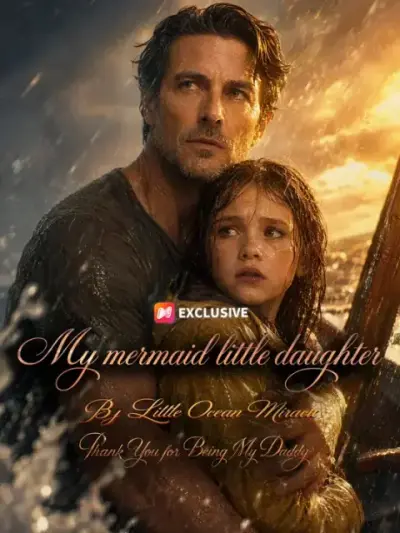 My mermaid little daughter My Little Ocean Miracle Thank You for Being My Daddy — vertical poster