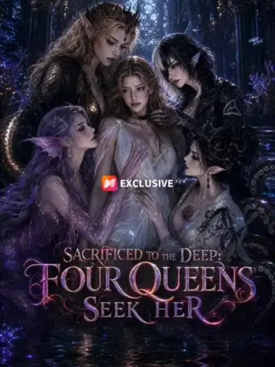 Sacrificed to the Deep: Four Queens Seek Her — vertical poster