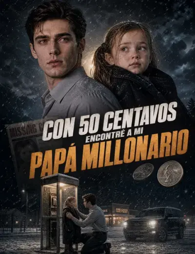 Con 50 centavos encontré a mi papá millonario – portada del dorama corto