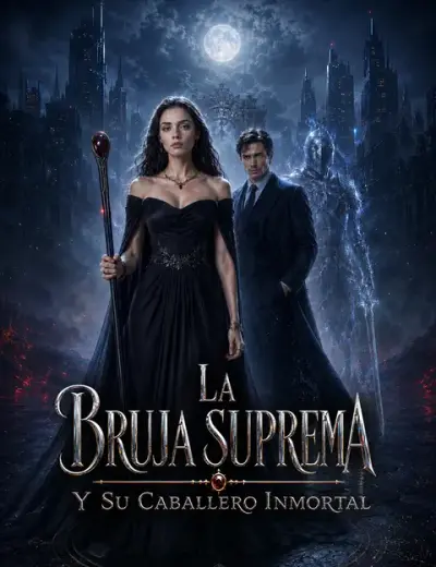 La bruja suprema y su caballero inmortal — portada