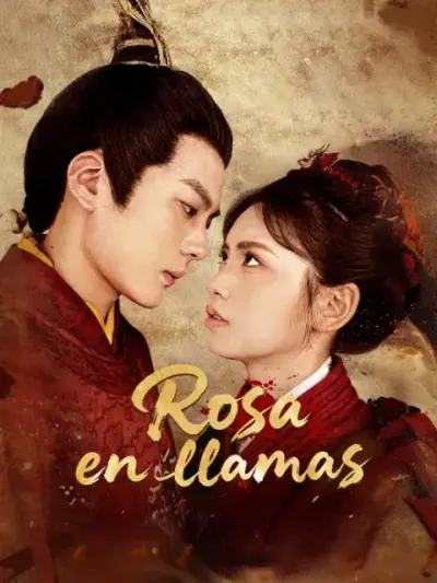 Rosa en llamas — portada