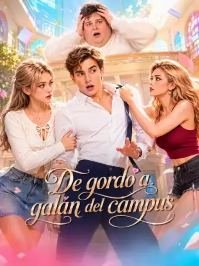 De gordo a galán del campus – portada del dorama corto
